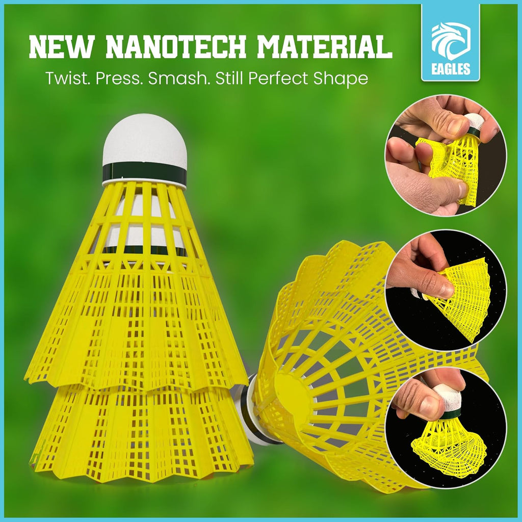Badminton Birdies - Nylon Bedminton Shuttlecocks for Softball/Baseball Batting Training 