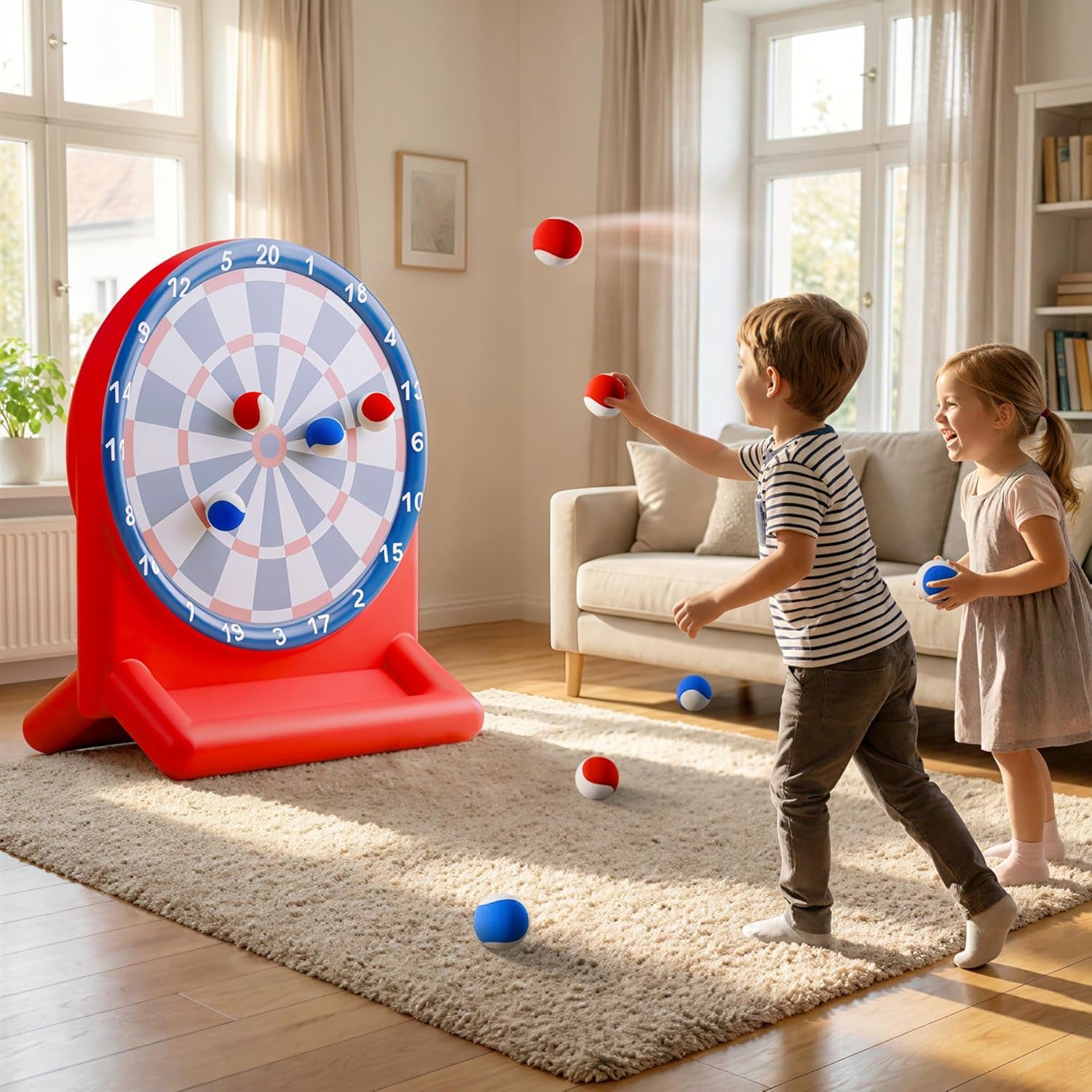 Kids Fun Pool Toys, Inflatable Dart Board Toss Water Game