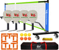 Portable Pickleball Net Set, 22FT Pickle Ball Net with Paddle Set of 4 