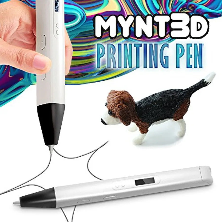 Professional Printing 3D Pen with OLED Display for DIY Modeling ABS/PLA Filament Compatible Black Body Precise Temperature Cont