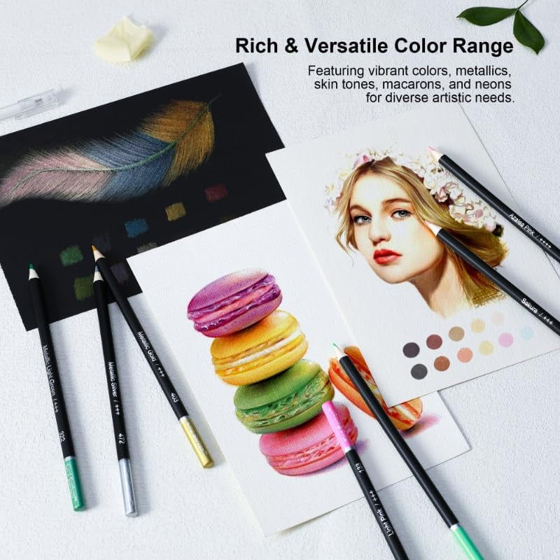 147PCS Colored Pencils for Adult Coloring Books