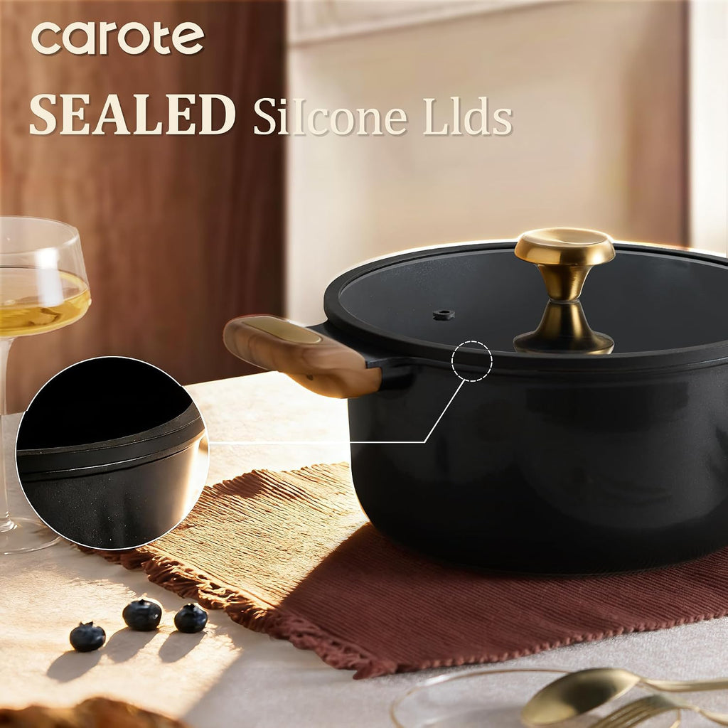 Premium Ceramic Cookware Set Nonstick, 31Pcs Pots and Pans Set Nonstick, Non-Toxic 