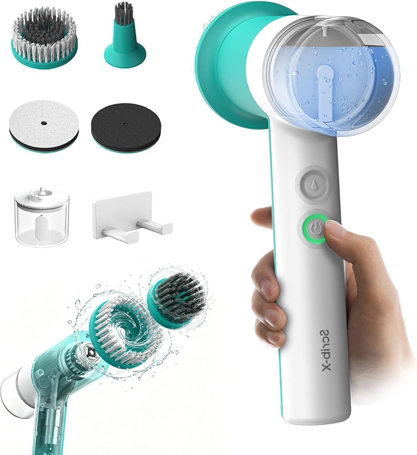 Dual-Rotation Electric Spin Scrubber