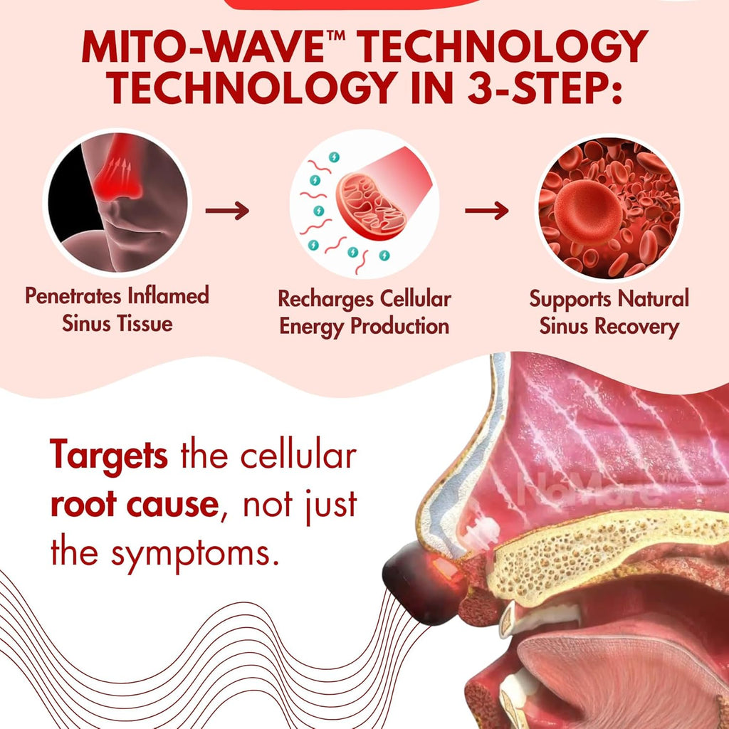 Original  Red Light Therapy for Nose – LED Nasal Device for Dry Nose & Sinus Comfort