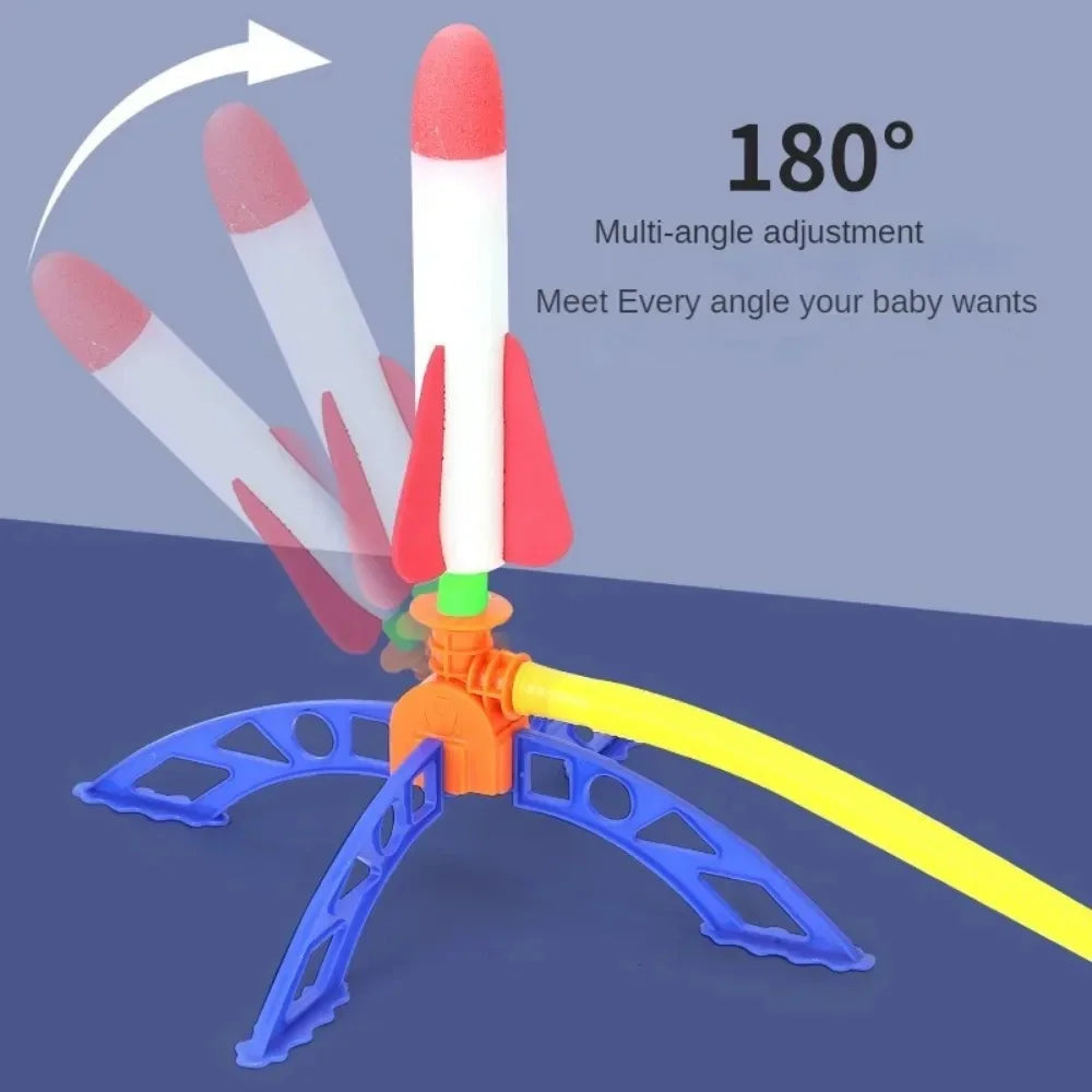 Air Rocket Foot Pump Launcher Outdoor Air Pressing Pedal Soaring Rocket Toy Kids Game Suit Jumping Sport Game Kids Toy Gift