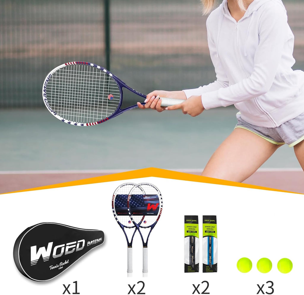 Tennis Rackets for Adults 27 Inch Tennis Racquets Set Included Tennis Racket 
