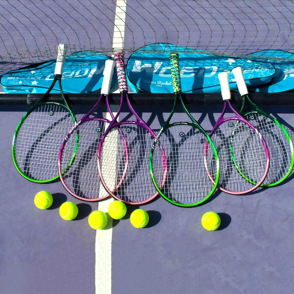 19" 23" 25" Kids Tennis Racket Junior/Youth Tennis Racquet with Tennis Ball Carry Bag 