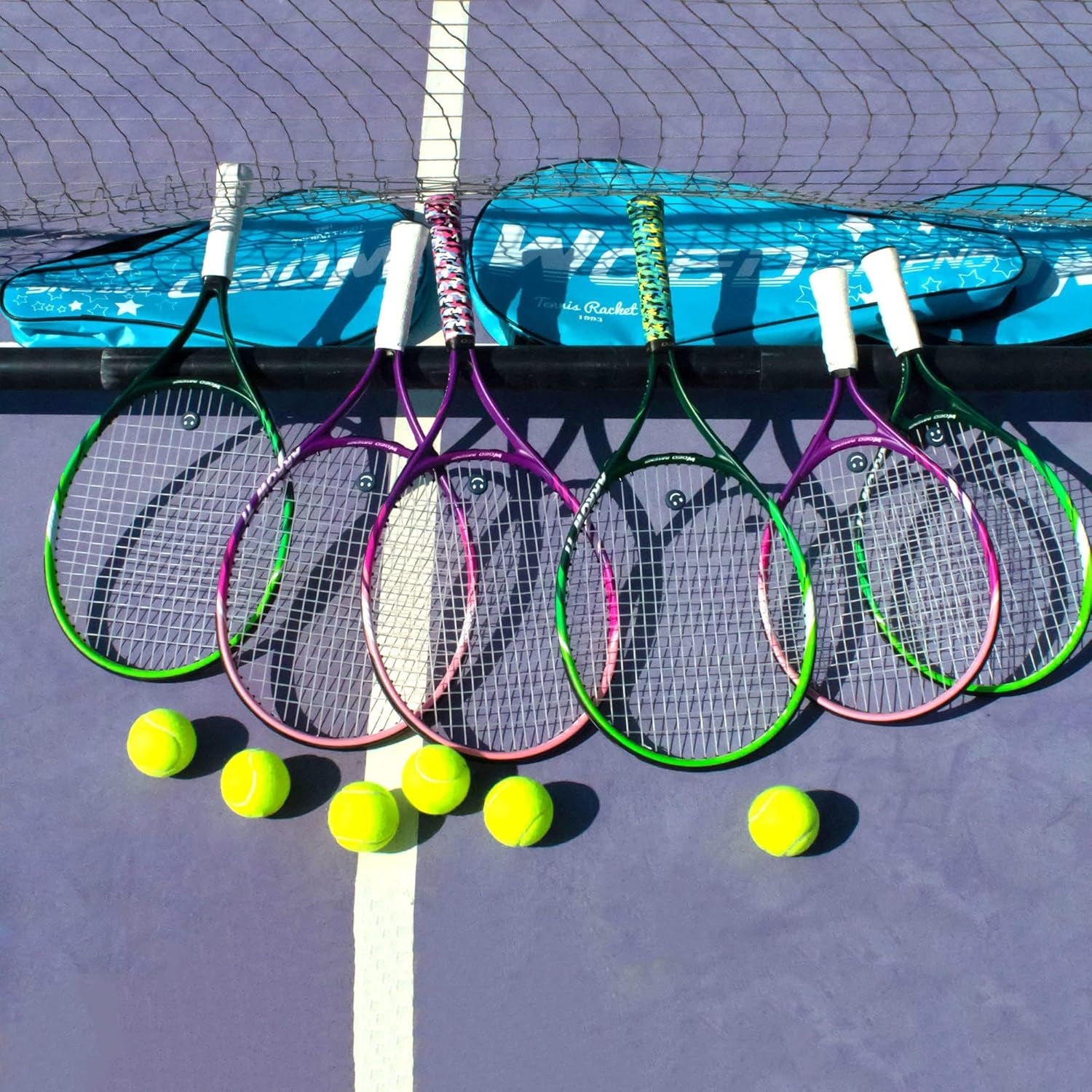 19" 23" 25" Kids Tennis Racket Junior/Youth Tennis Racquet with Tennis Ball Carry Bag 