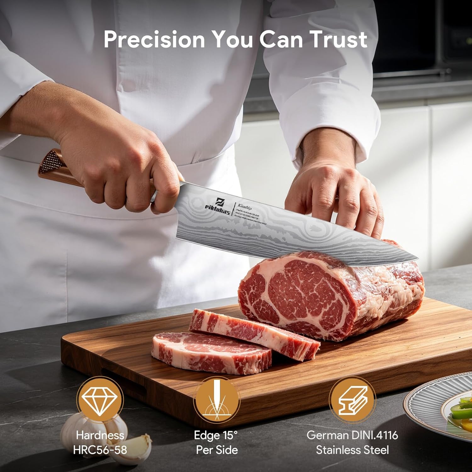 Premium Kitchen Knife  15 Pieces Knife Sets with Magnetic Detachable Knife Holder