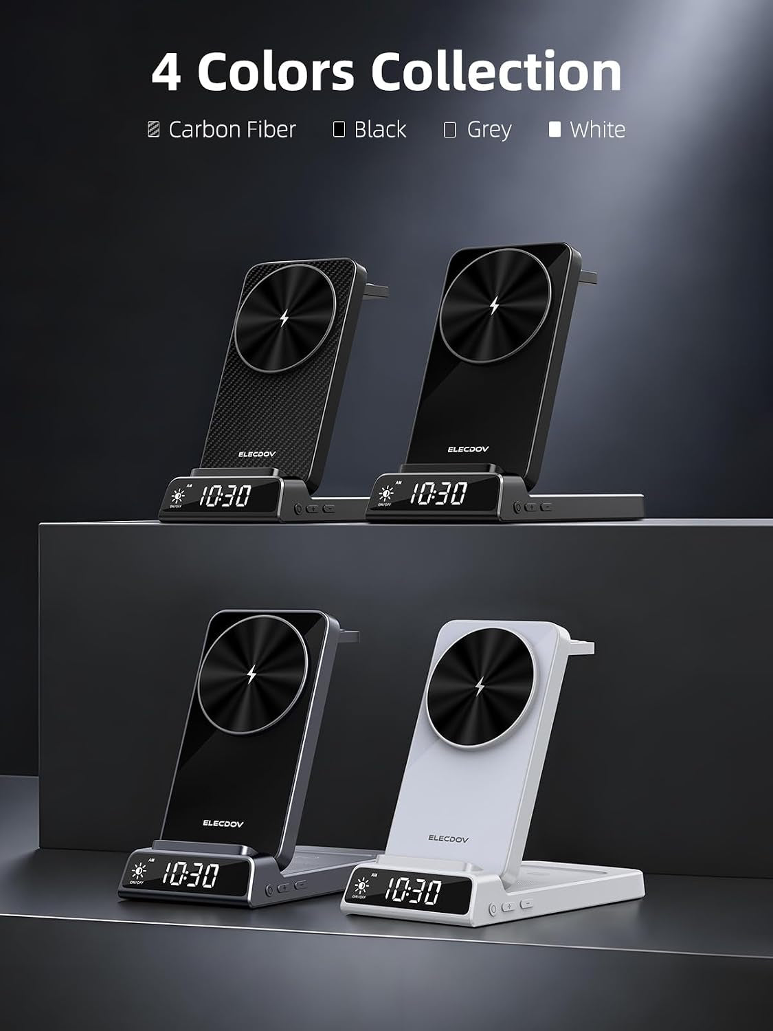 Magnetic Wireless Charger for Samsung, 3 in 1 Charging Station for Samsung Galaxy 