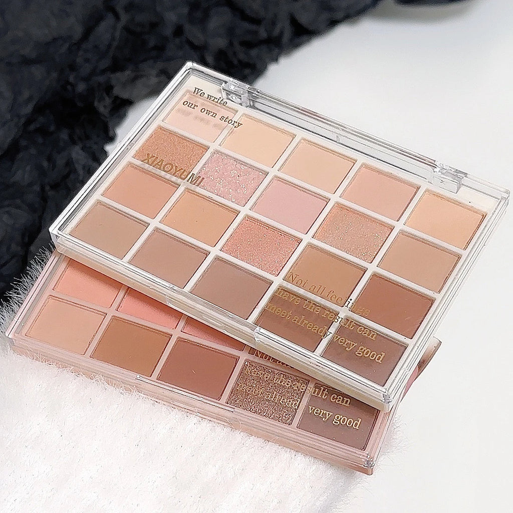 20-Color Multicolor Eyeshadow Palette Nude Earth Tones Tender and the Powder Is Not Flying Waterproof Long-Lasting Daily Makeup