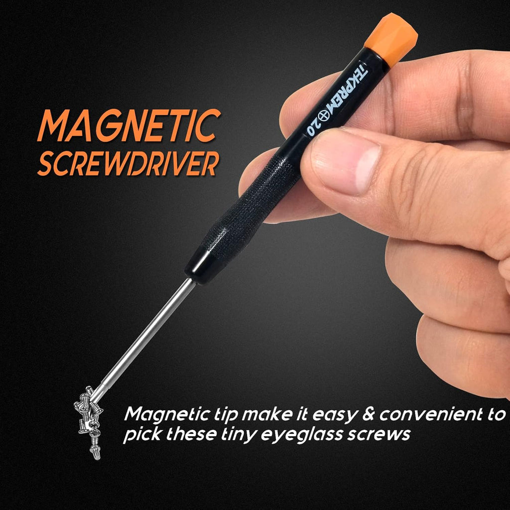 Magnetic Eyeglass Repair Tool Kit, Eye Glasses Repairing Screwdriver Set 