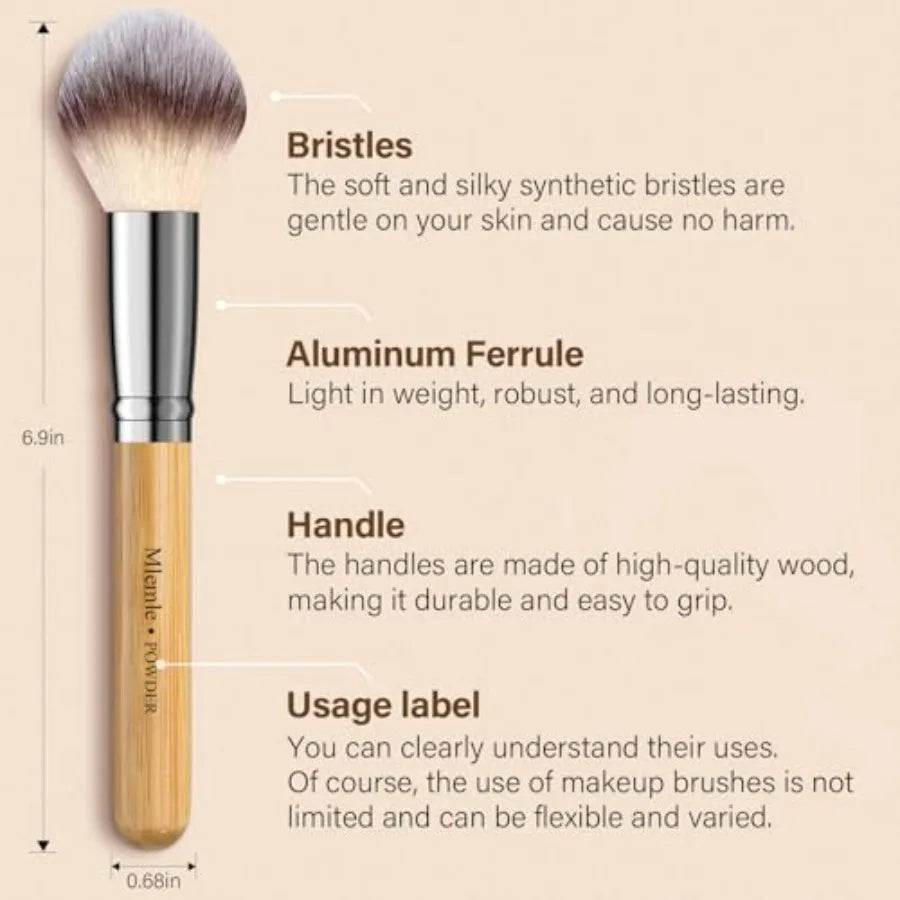 Makeup Brushes Set, Professional 26 Pcs Makeup Kit, Include Concealers Powder Foundation Eye Blush Shadows 21 Pcs Bamboo Makeup
