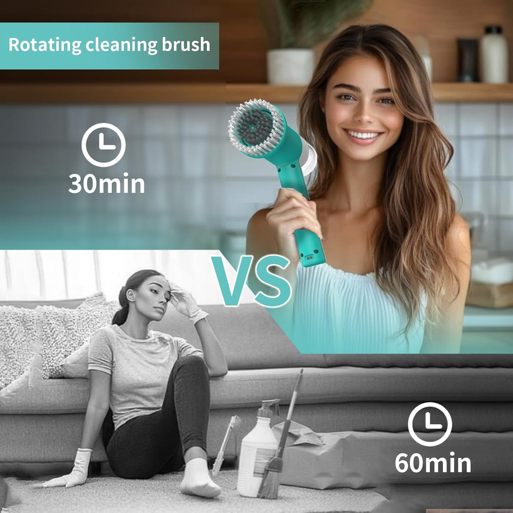 Dual-Rotation Electric Spin Scrubber