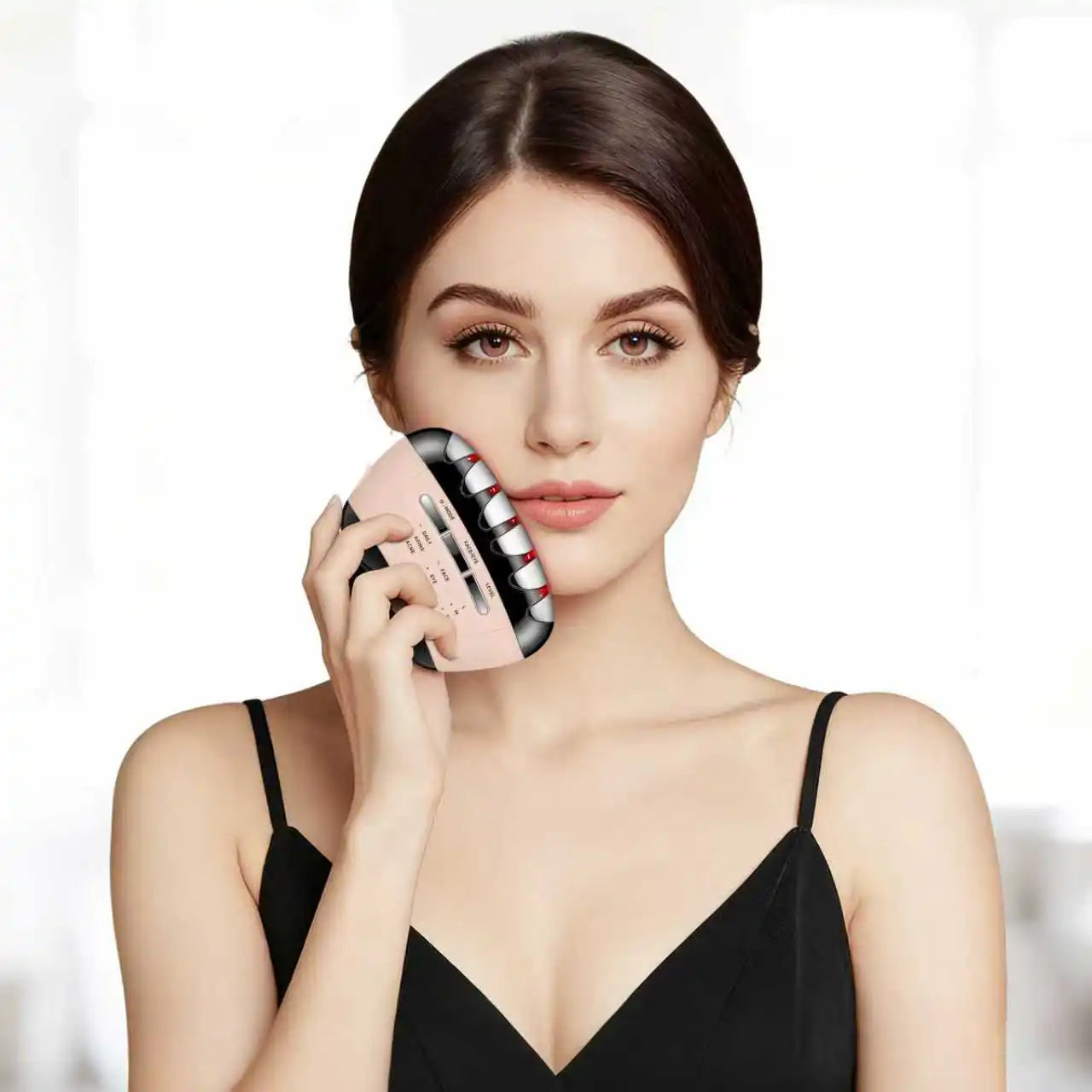 Home USB Electric Beauty Massager, V-Face Lifting Device, RF Skin Rejuvenation Tool, Ergonomic Design, Perfect Holiday Gift For