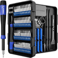 Small Precision Screwdriver Set 64-Piece with Torx, Triwing, Pentalobe, Electronics Repair Tool Kit for Computer, PC, Laptop, Macbook, Tablet, Phone, PS5, XBOX, Switch, Glass, Ring Doorbell