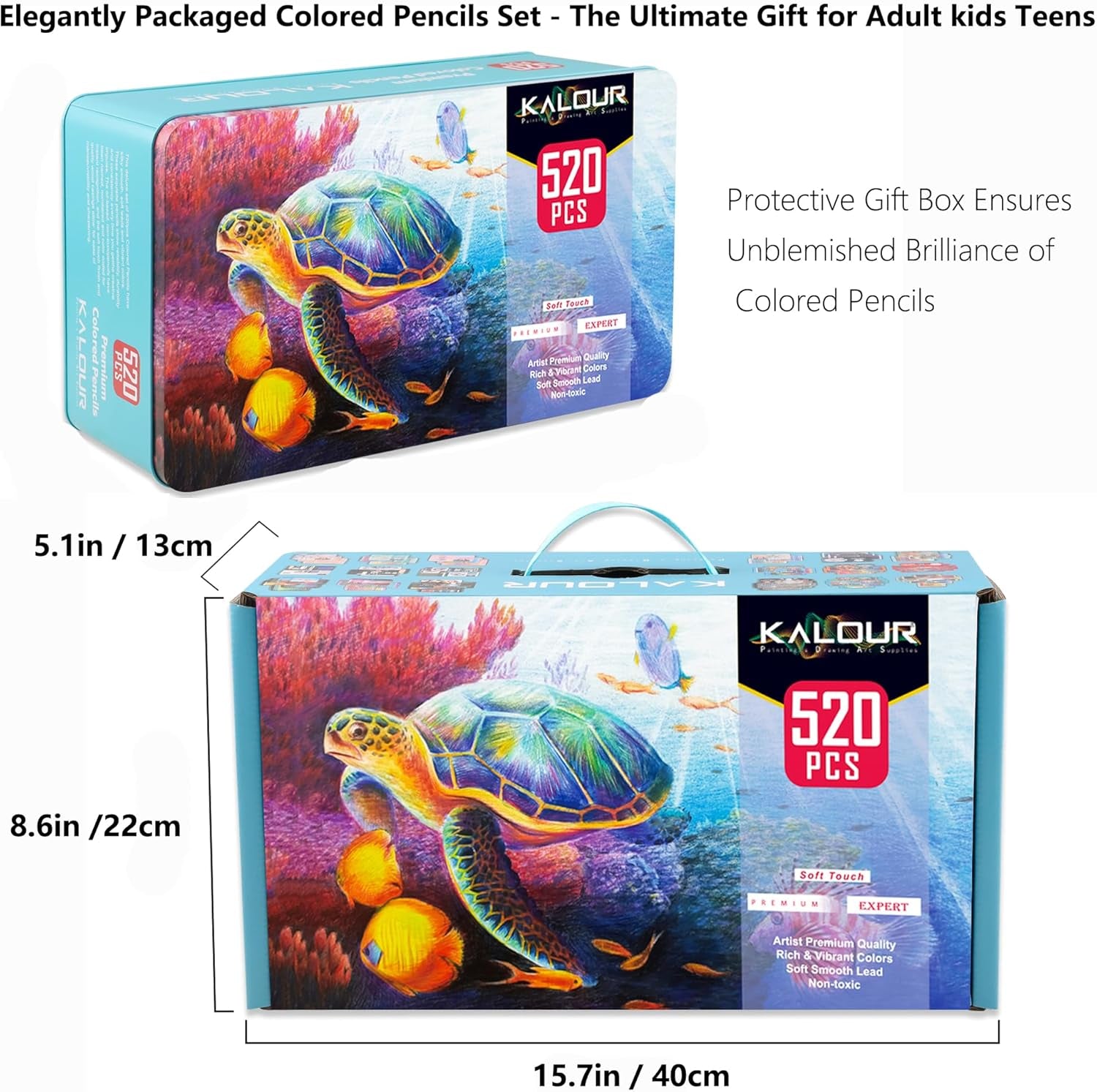 Premium Pro Colored Pencils,Set of 520 Colors