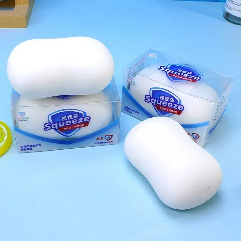 Soap Ball Squishy Soap Stress Ball Fidget Toy Blind Box Crunchy Squeeze Ball round Blocks Filled ASMR anti Stress Toys for Adult