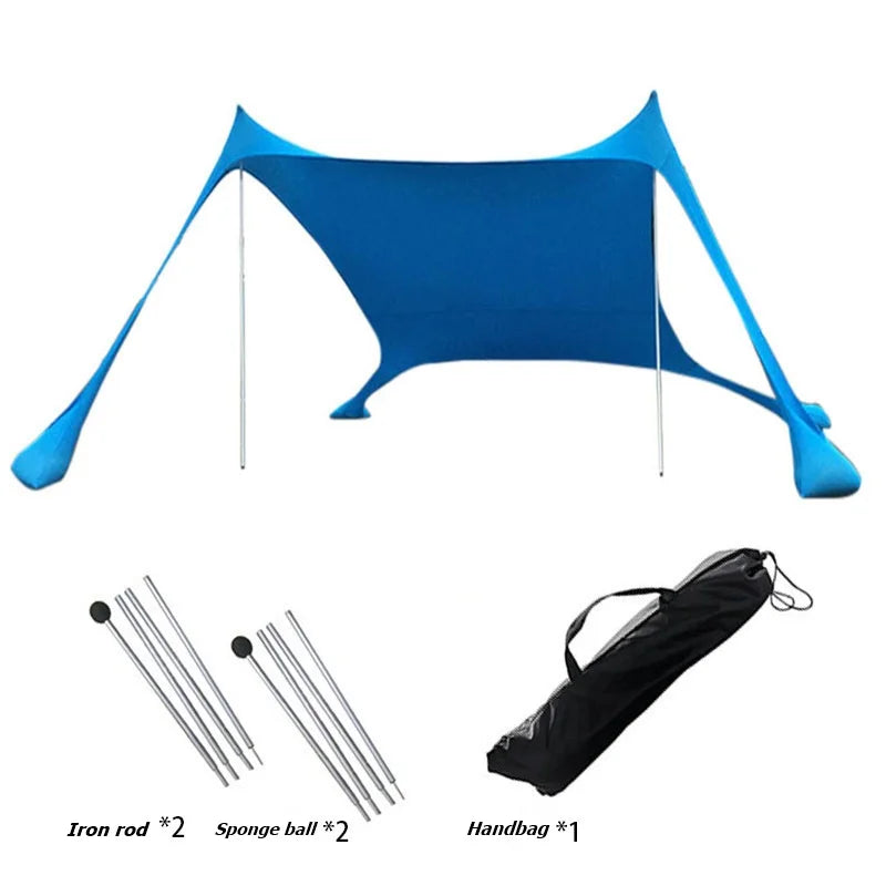Camping Picnic Fishing Tent Outdoor Lawn Beach Leica Canopy Tent Portable Lawn Outdoor Sun Protection Cooling Large Size 1