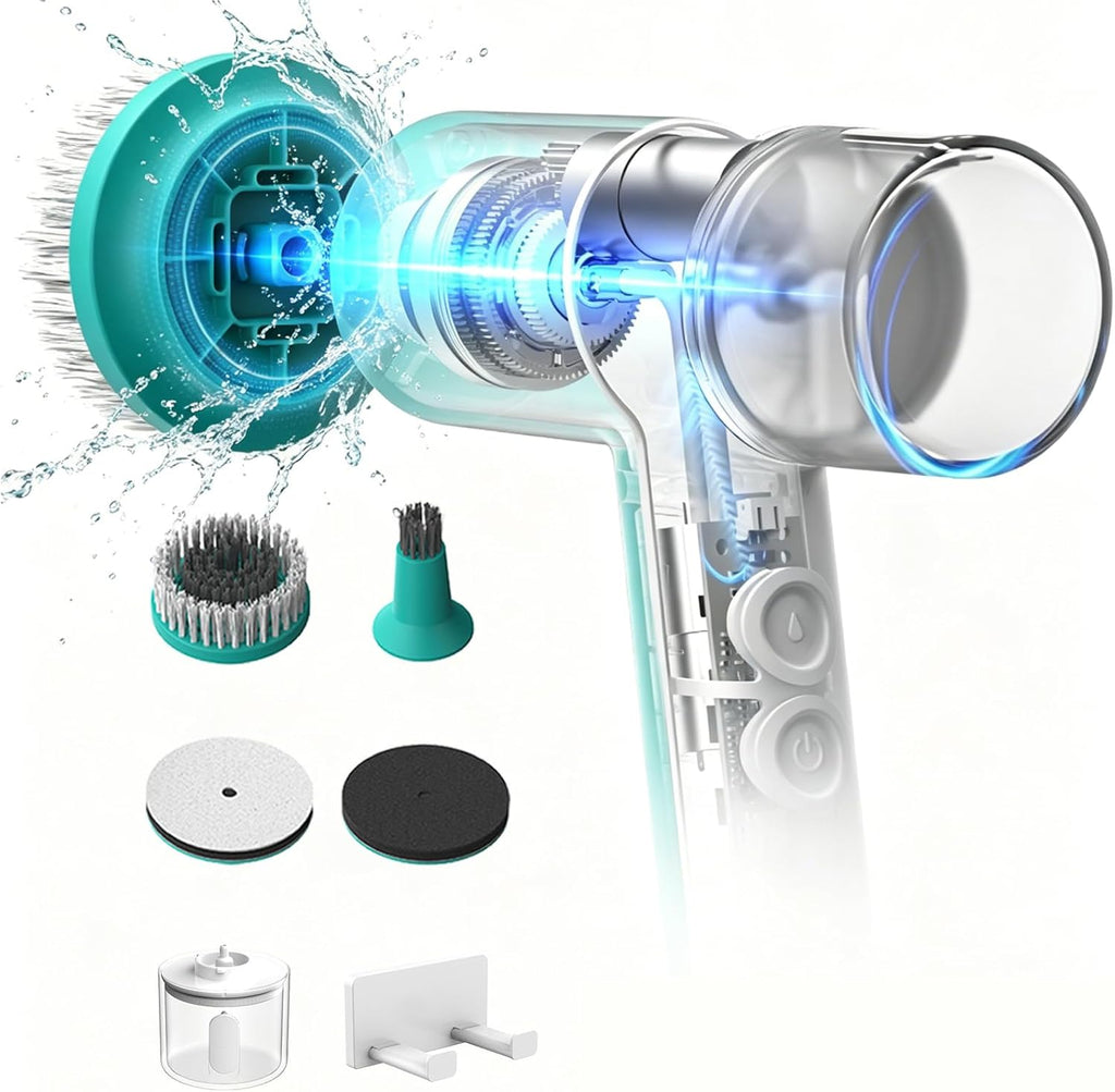 Dual-Rotation Electric Spin Scrubber