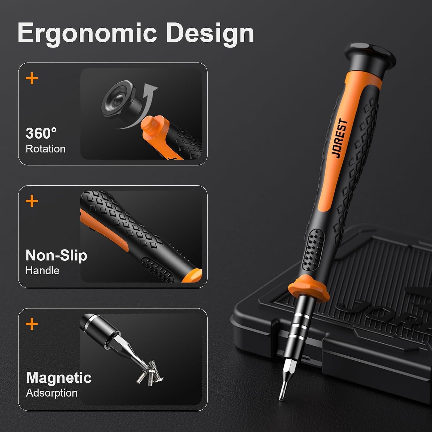 40Pcs Small Precision Screwdriver Set with Torx Triwing Phillips
