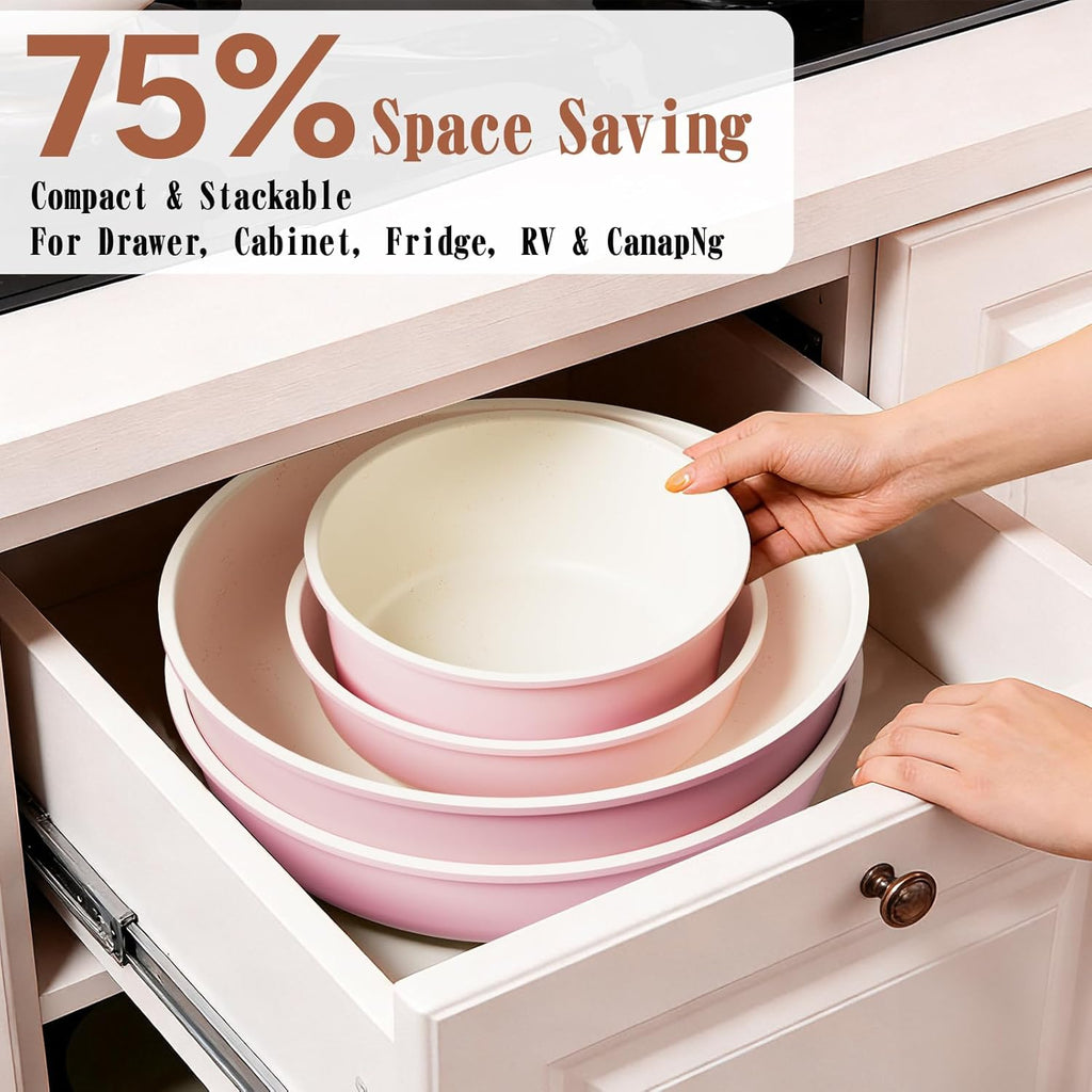 Premium 21 Pcs Nonstick Ceramic Cookware Set