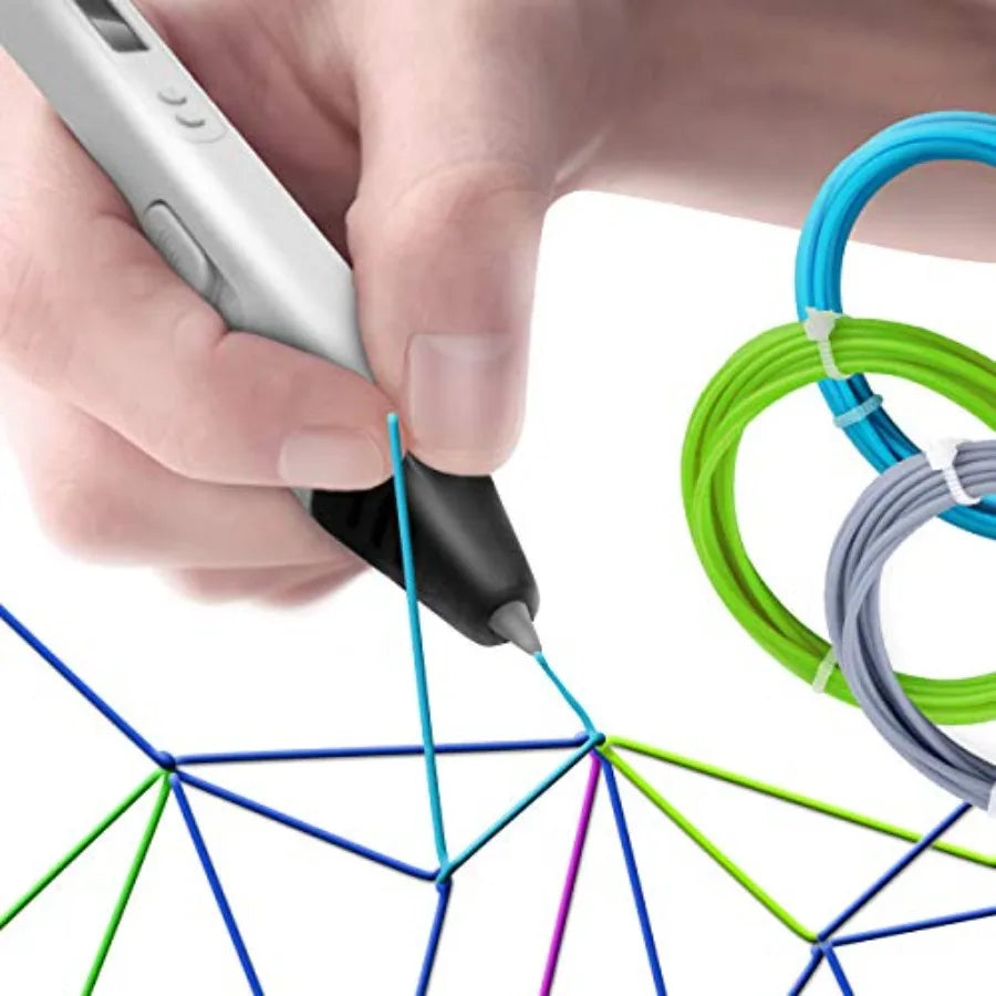 Professional Printing 3D Pen with OLED Display for DIY Modeling ABS/PLA Filament Compatible Black Body Precise Temperature Cont