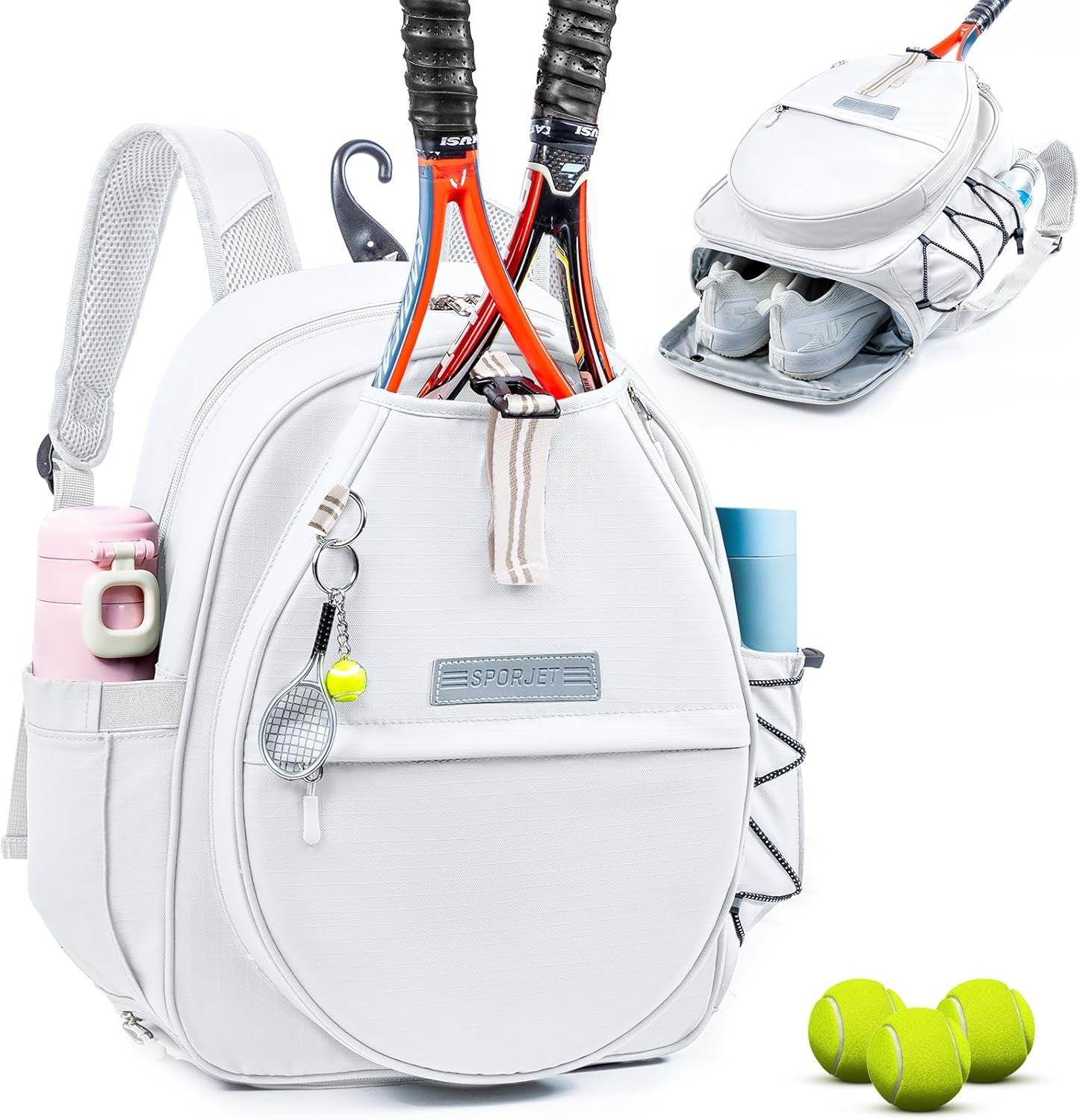 Tennis Backpack with 2 Rackets Holder