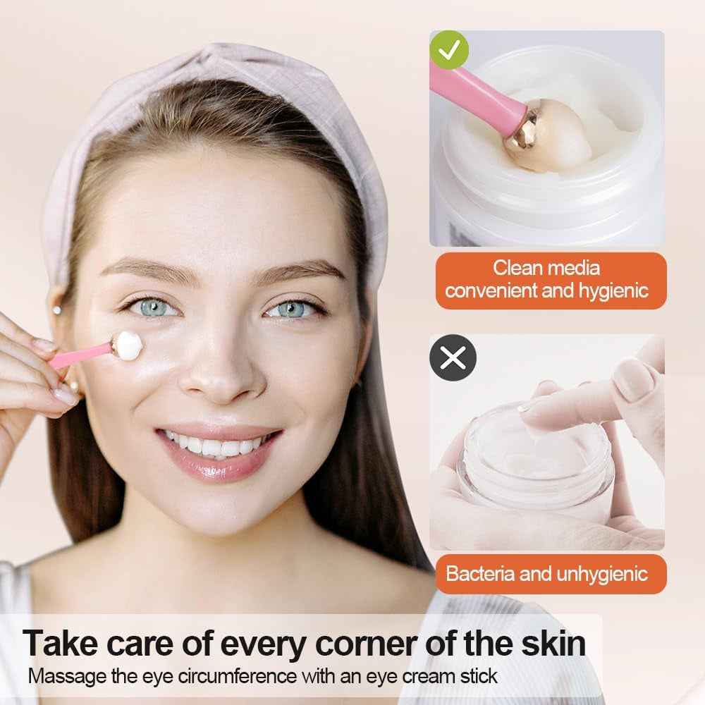 3D Face Roller Metal Facial Massage Tool and Eye Skin Care Kit