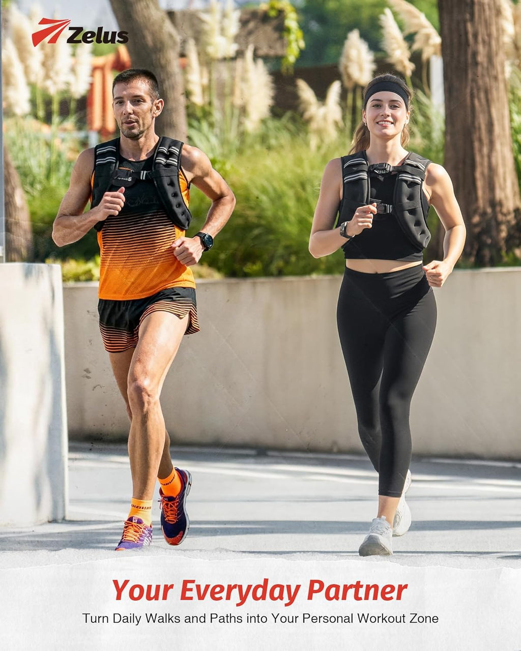 Weight Vest with Reflective Stripe for Workout