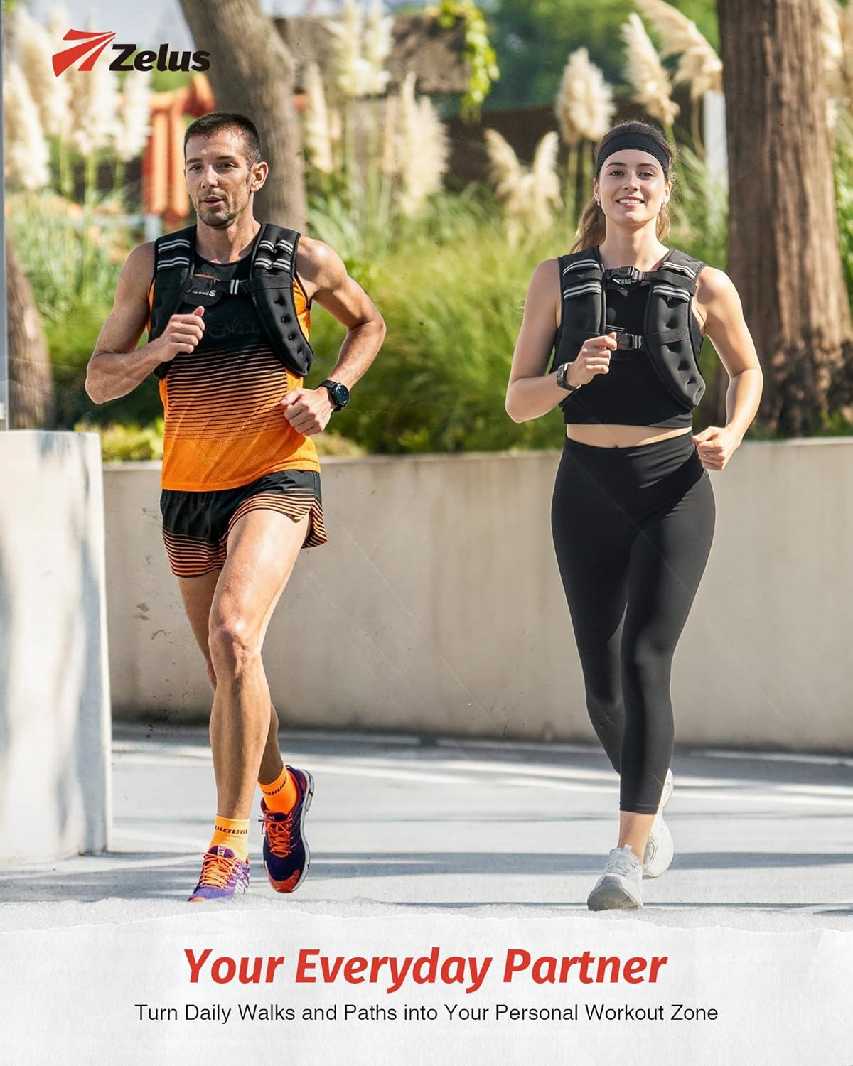 Weight Vest with Reflective Stripe for Workout