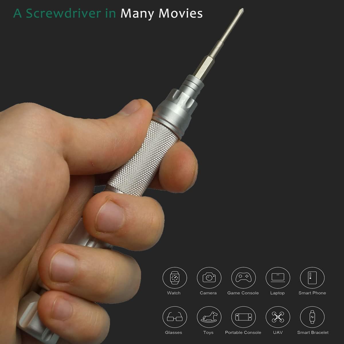Small Precision Screwdriver Set for Electronics,22-In-1 Mini Screwdriver Set with 22 S2 Magnetic