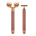 Premium 2-IN-1  24K Golden Pulse Facial Face Massager