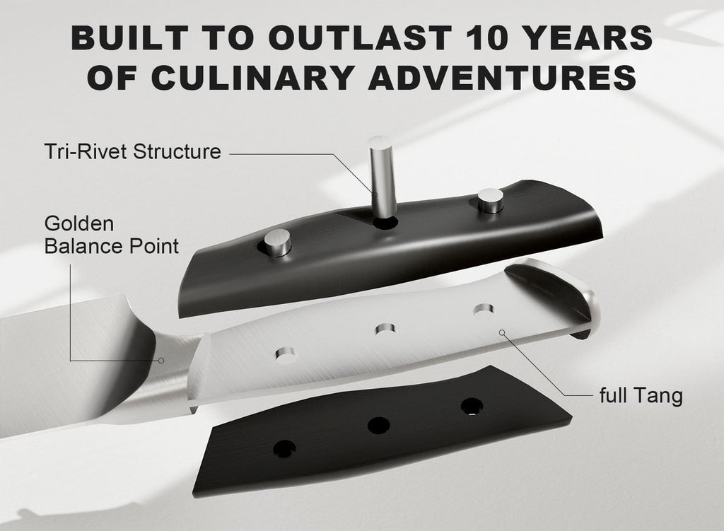 Premium Knife Set with Block - Kitchen Knife Set German High