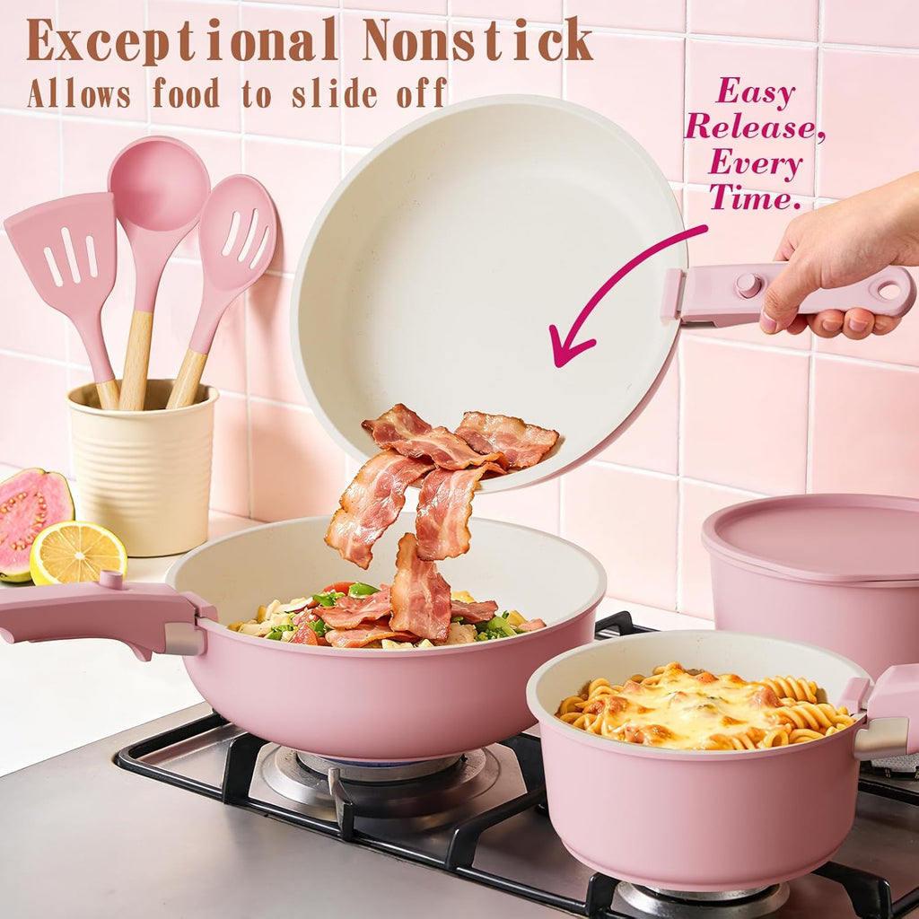 Premium 21 Pcs Nonstick Ceramic Cookware Set