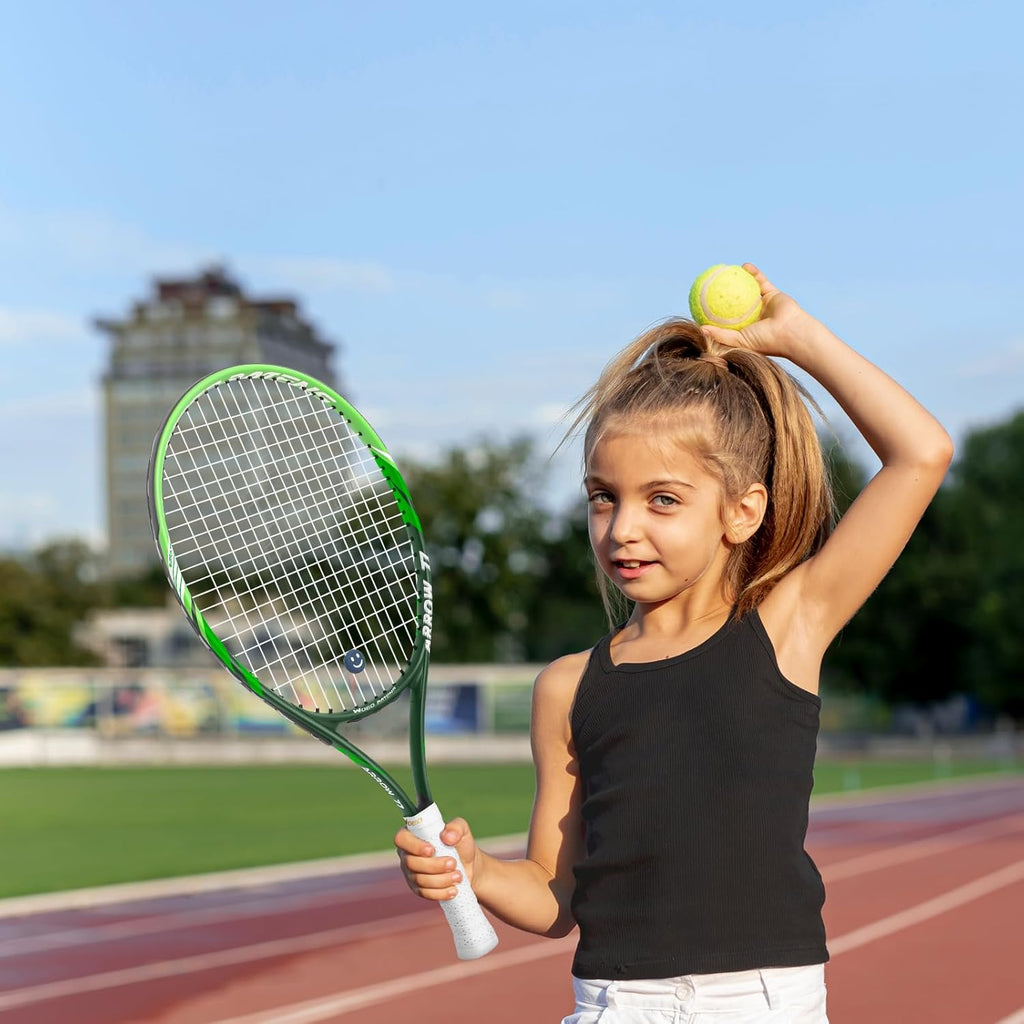 19" 23" 25" Kids Tennis Racket Junior/Youth Tennis Racquet with Tennis Ball Carry Bag 