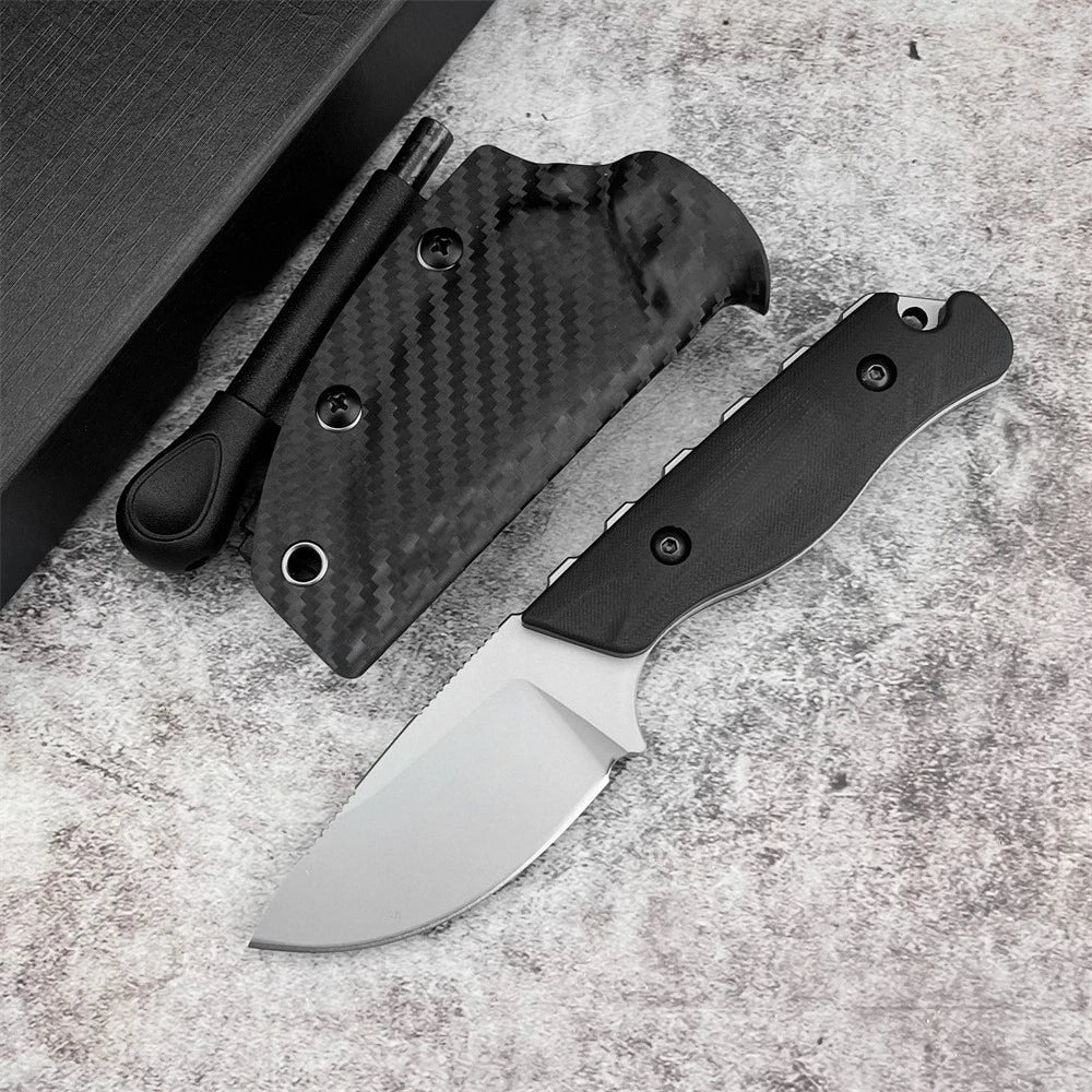 New 8CR13MOV Blade G10 Handle - Camping - High Hardness - Straight Shaft - Outdoor Product Backpacking Essential Equipment