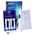 Smart Rotary Electric Toothbrush 5 Mode Oral Teeth Whitening Cleaning Timer Electric Teethbrush with 4 Teethbrush Heads