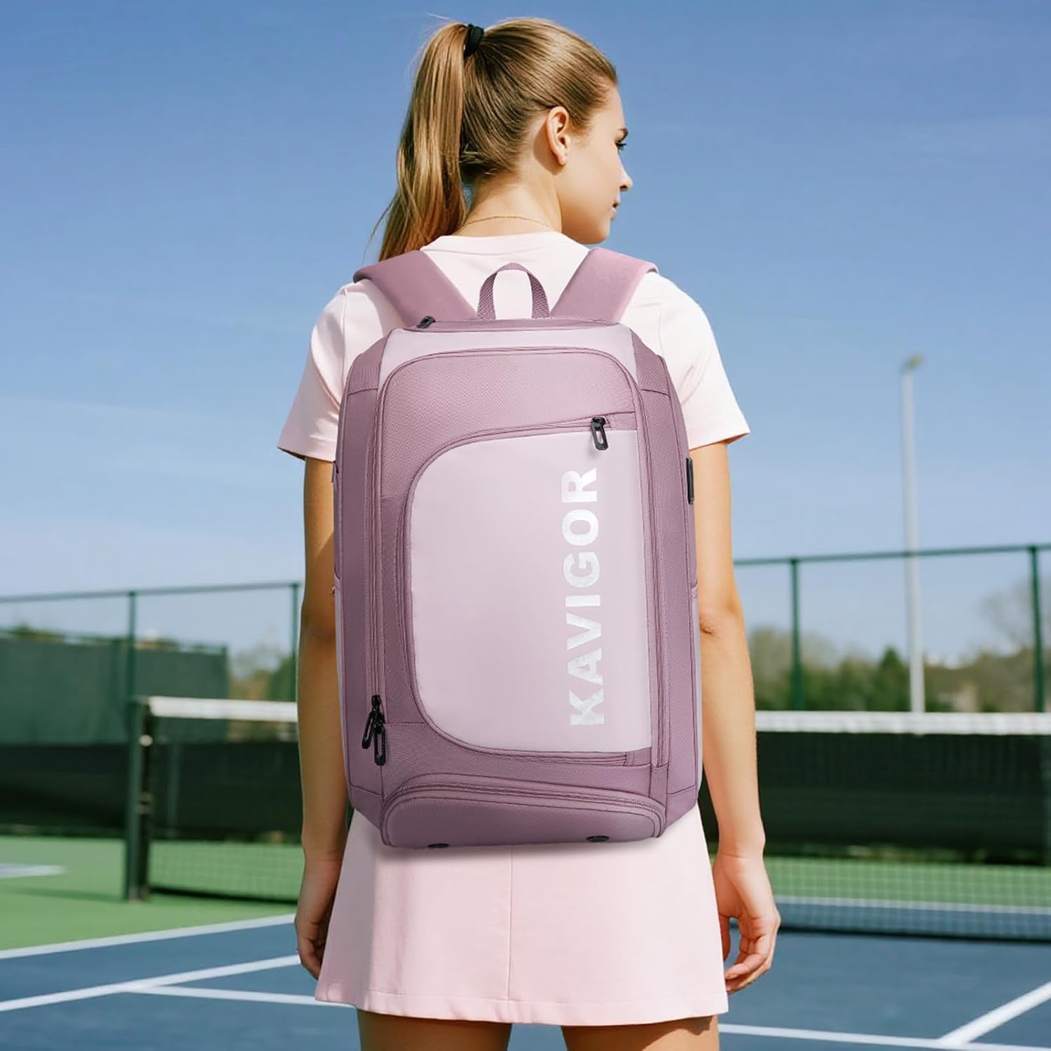 Premium Pickleball Bag, Large Pickleball Backpack Holds 4 to 6 Paddles