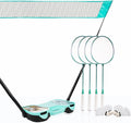 Easygo Badminton Set with Net, 4 Rackets