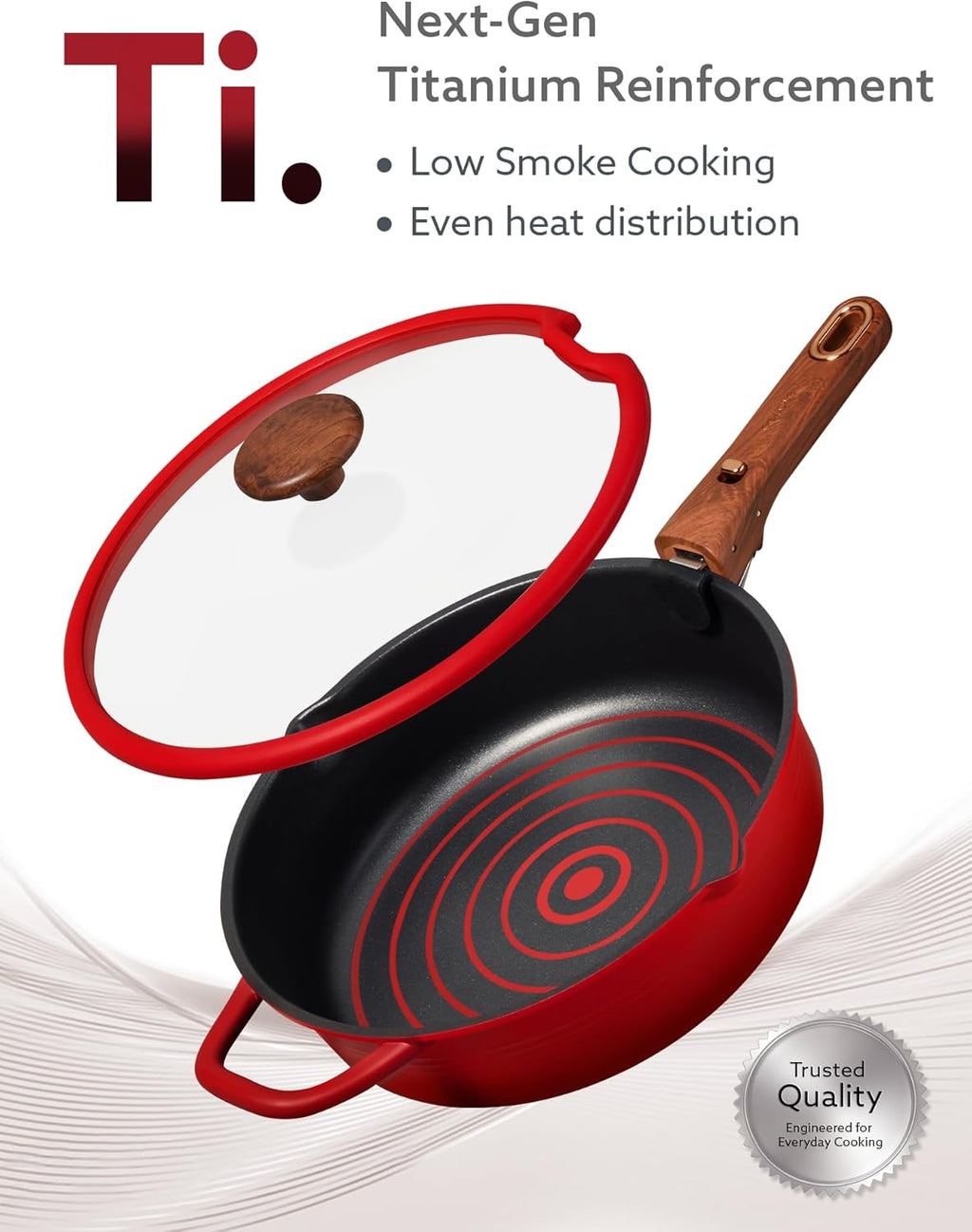 20Pcs Titanium Cookware Set, Pots and Pans Set Non Stick