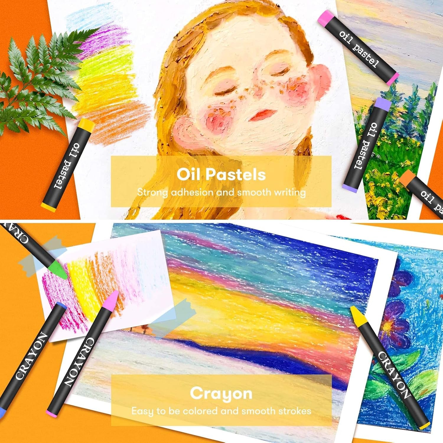 150-Pack Deluxe Wooden Art Set Crafts Drawing Painting Kit with 2 -Sketch Pads