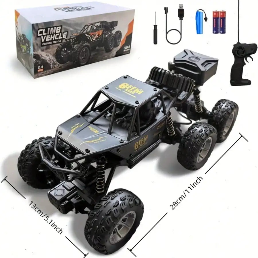 1:12 RC Car, 6WD Off-Road Crawler, 2.4G Remote, 38Cm Length, Perfect Children'S Day & Birthday Gift for Boys