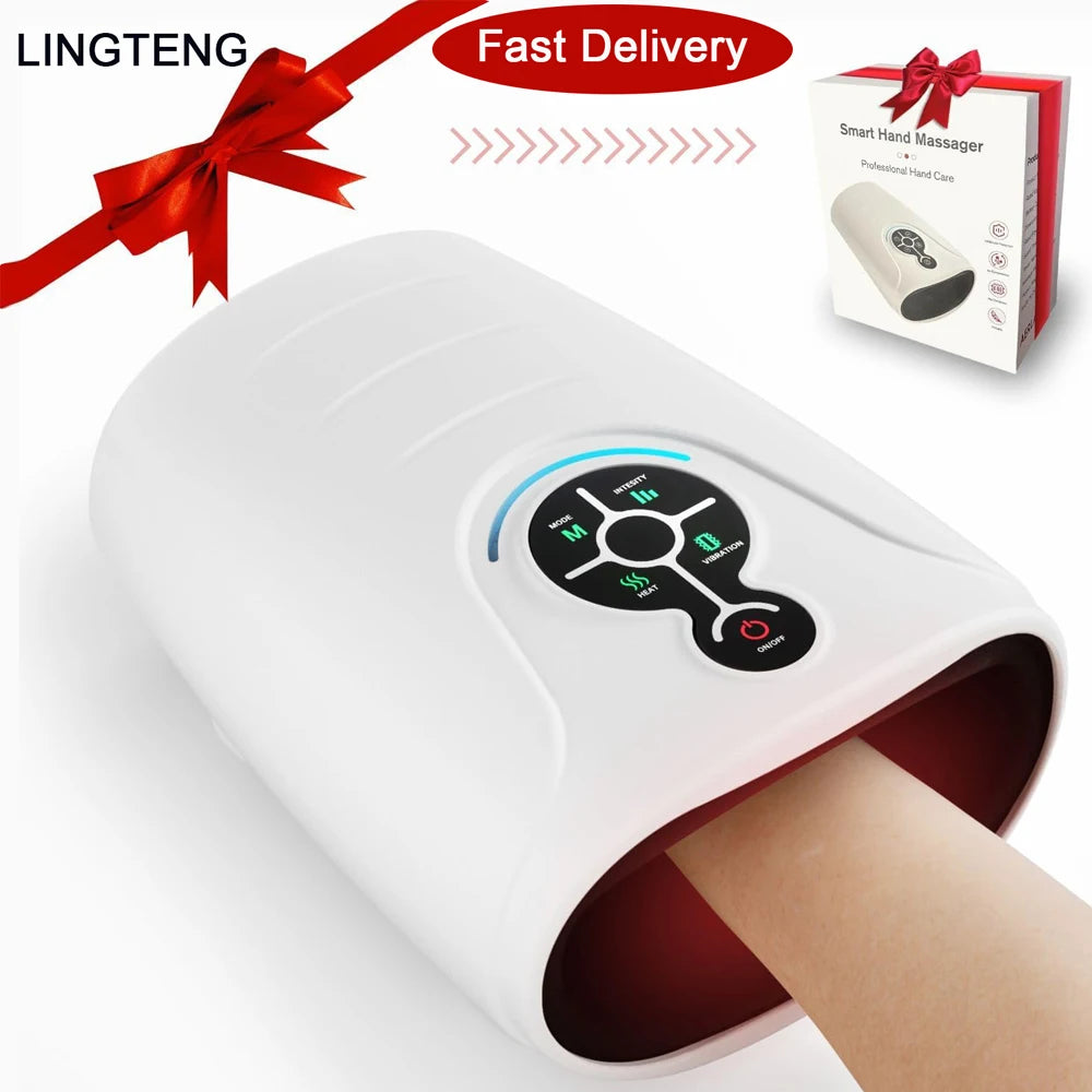 Hand Massager, a Mother'S Day Gift or Birthday Gift for Mom, Hand Massager with Heating and Pressure Functions, Wireless and Cord-Free Hand Massager, Suitable for Arthritis and Carpal Tunnel Syndrome