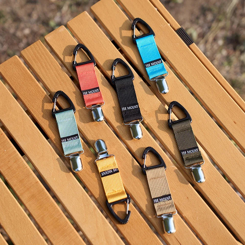 Multifunctional Backpack Clips Hat Keeper Clip Glove Clip Carabiner Outdoor Travel and Camping Tool