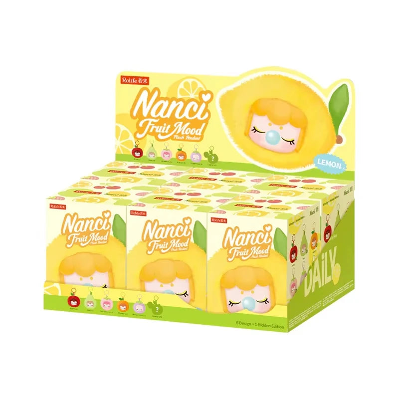 Plush Blind Box Nanci'S Fruit Mood Action Figure Collectible Plush Doll Toys Surprise Box Gift for Kids Friends Adults