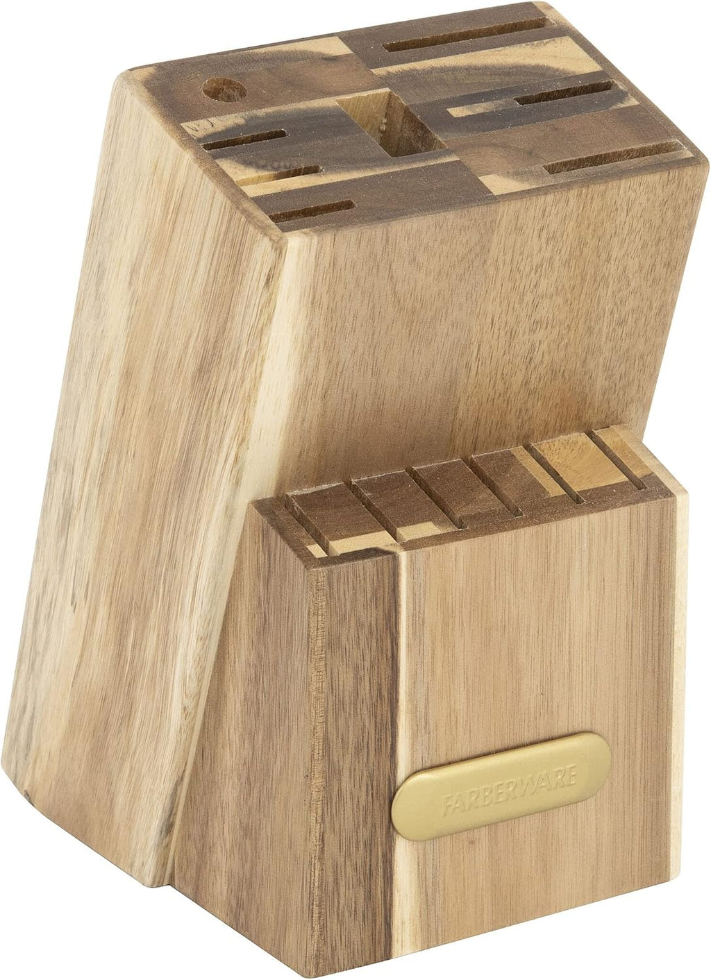 15-Piece Knife Block Set with Black Soft-Grip Handles and Graphite Block 