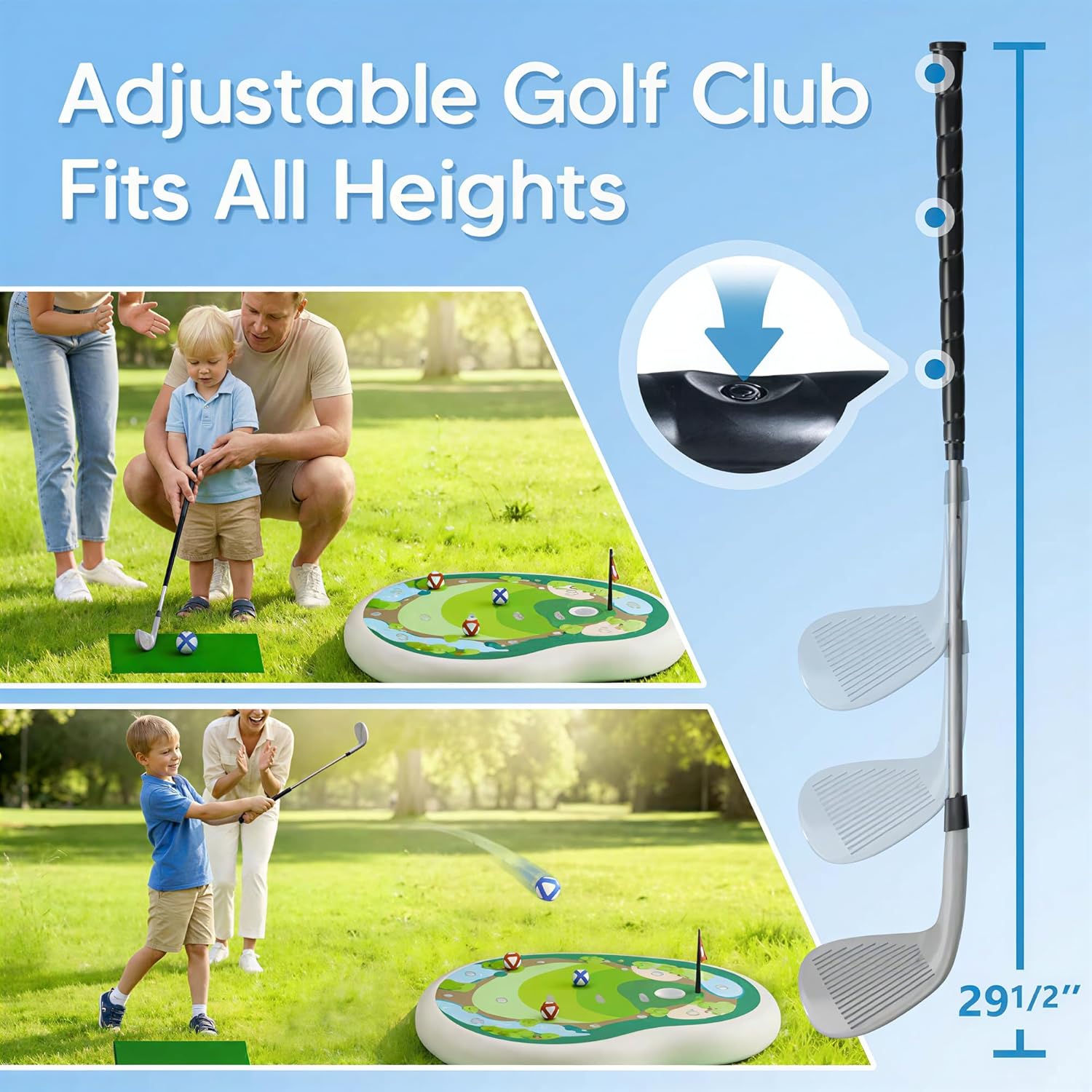 Kids Inflatable Golf Pool Toys, Fun Swimming Pool Game
