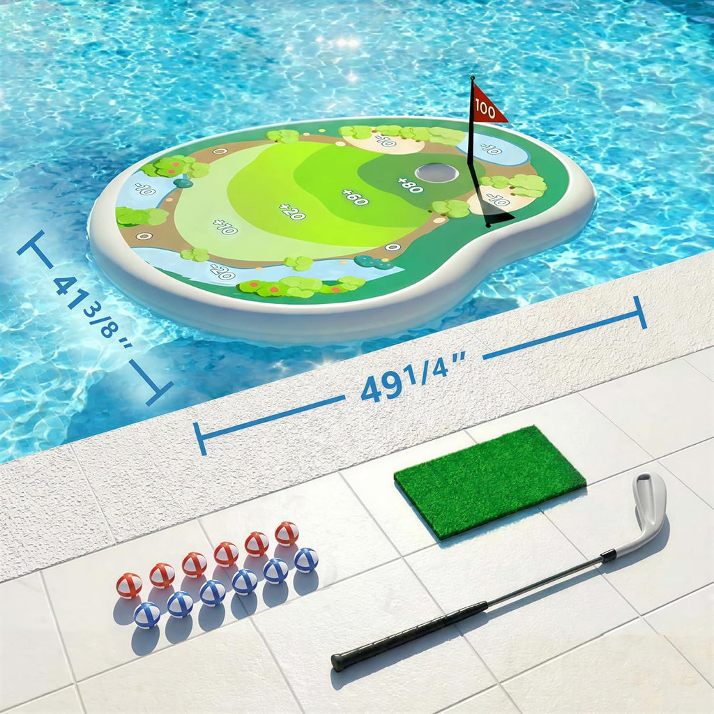 Kids Inflatable Golf Pool Toys, Fun Swimming Pool Game
