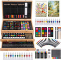 175-Pack Deluxe Wooden Art Set Drawing Painting Kit with 2 Drawing Pads
